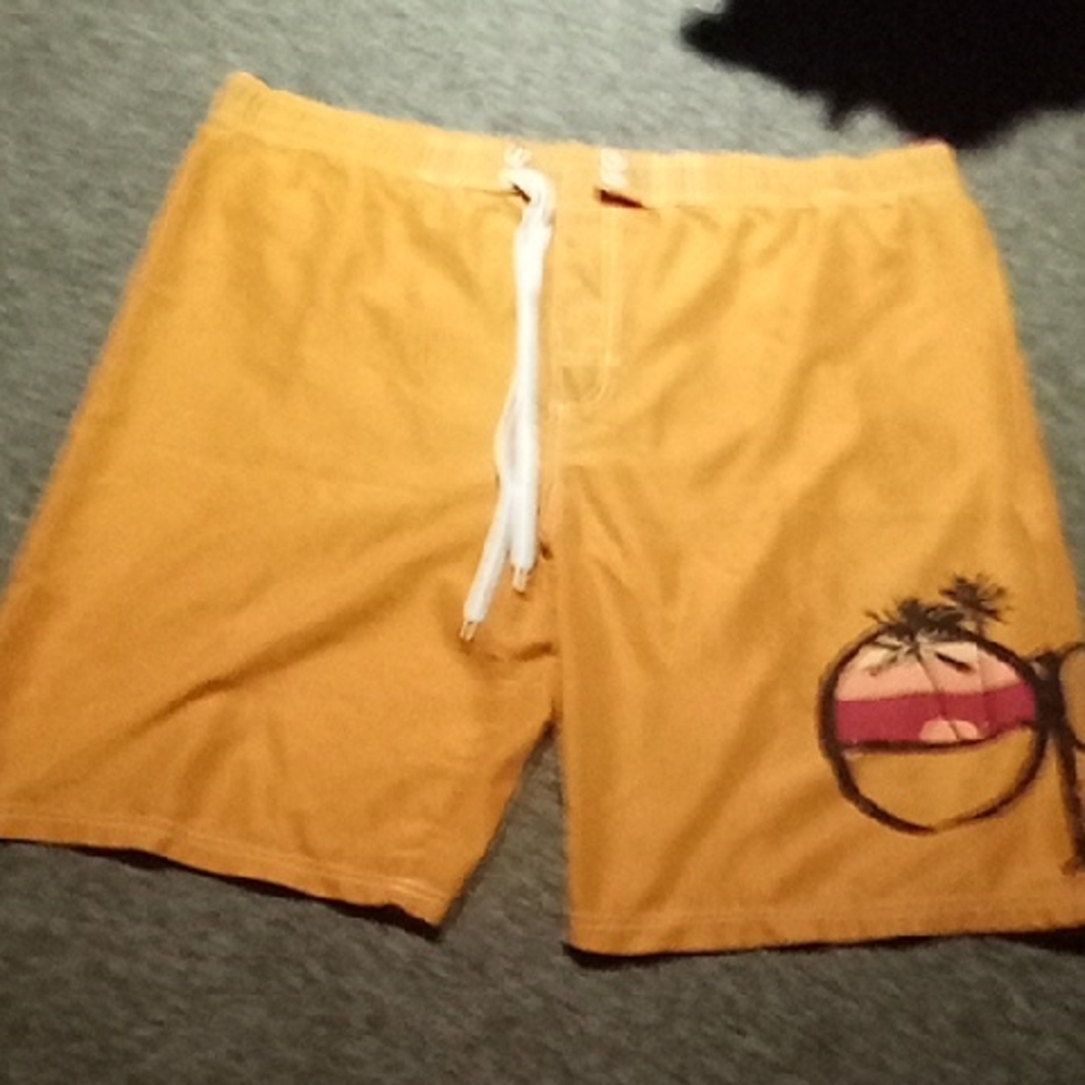 Men's Orange Vintage Size Large Ocean Pacific Swim Shorts Surfing Skateboarding